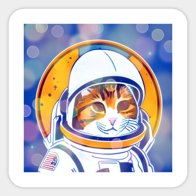 Astrocat Sticker by Gourmetkater